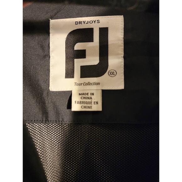 FJ FootJoy Men's DRY JOY Golf Soft Shell Jacket Black XXL - Picture 5 of 11